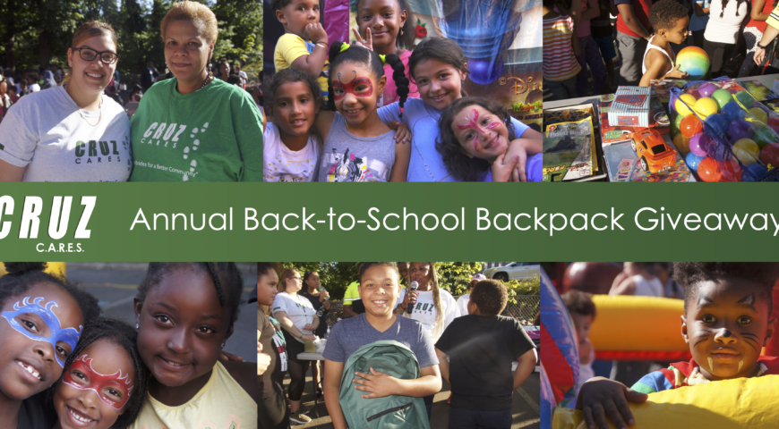 Dorchester, Mattapan and Roxbury Residents Celebrate Cruz C.A.R.E.S. Annual Back-to-School Backpack Giveaway